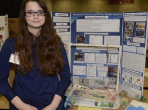 Sarah Bucklin at Massachusetts State Science Fair