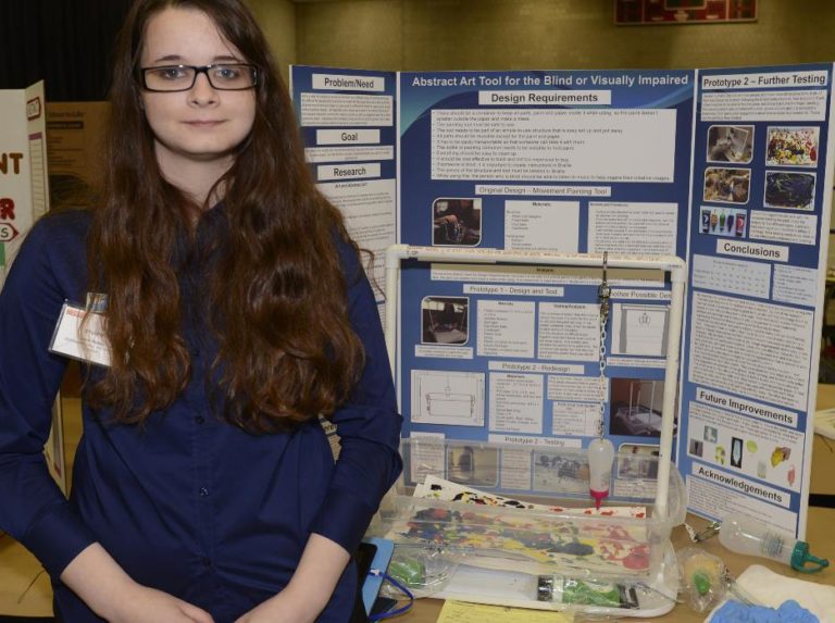 Sarah Bucklin at Massachusetts State Science Fair